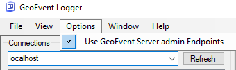 GeoEvent Logger オプション GeoEvent Logger オプション