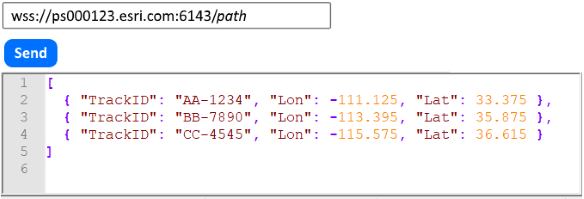 配列に 4 つのイベント レコードを含む汎用 JSON のブロック