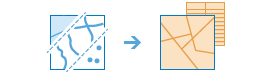 [レイヤーへの情報付加 (Enrich Layer)] ツールのワークフロー図